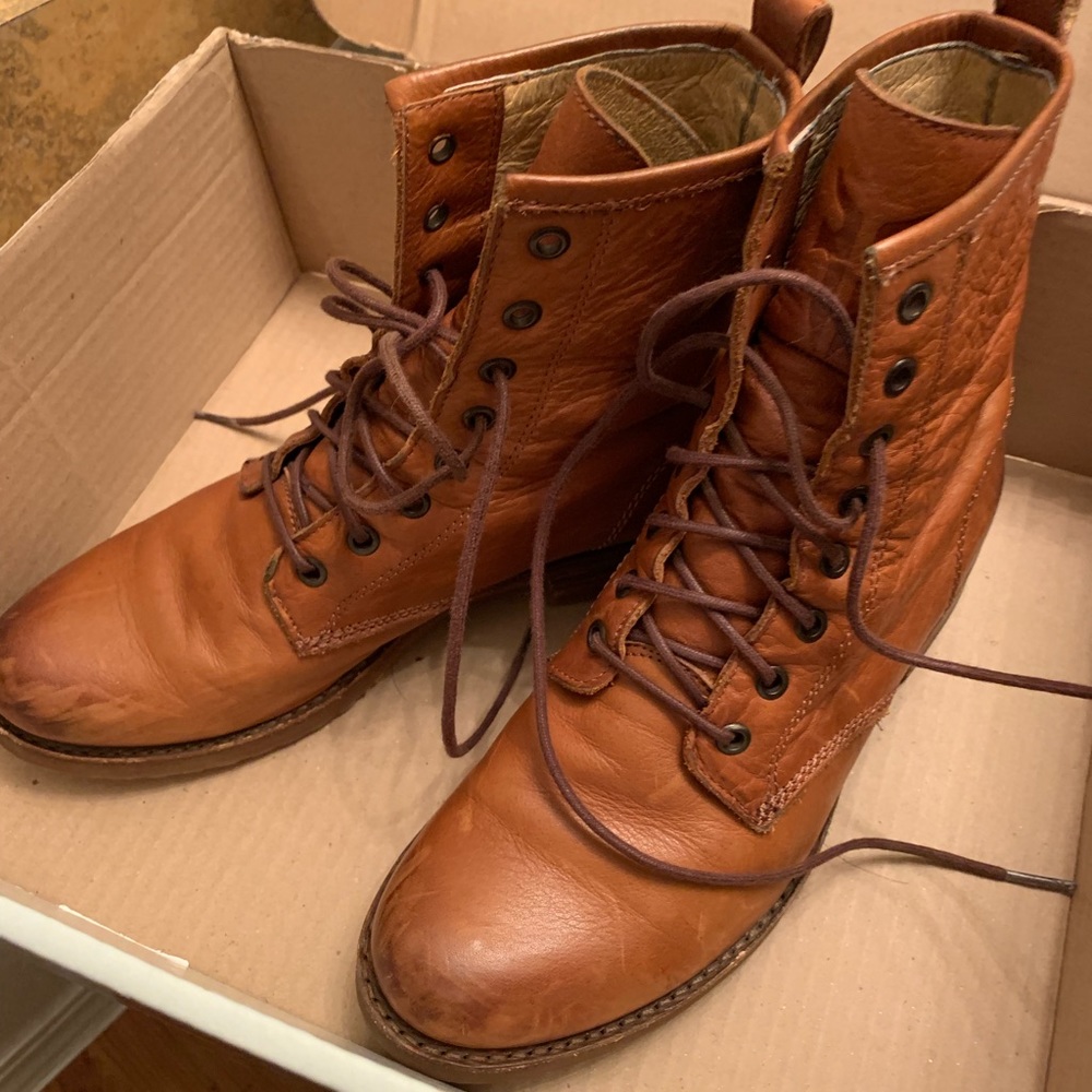 Frye combat boots